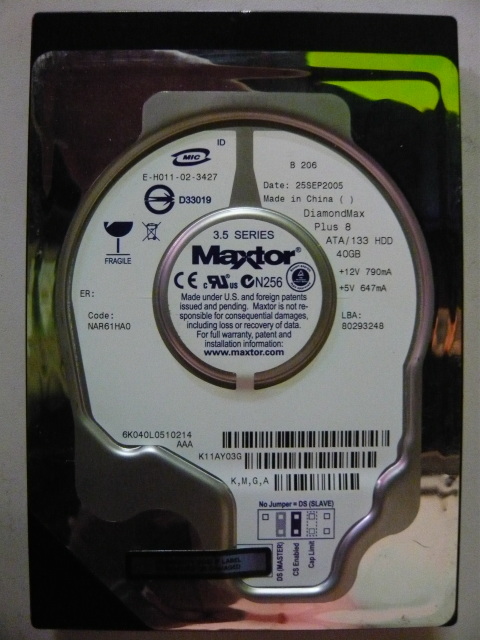 Maxtor Diamond Max Plus 8 40GB